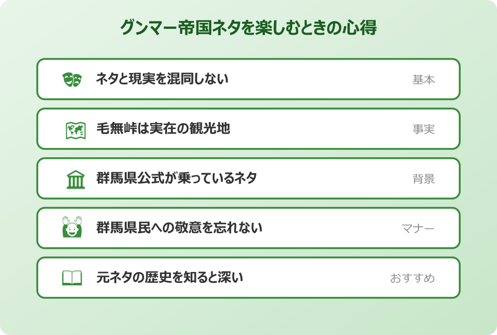 グンマー帝国 有名な風習と都市伝説