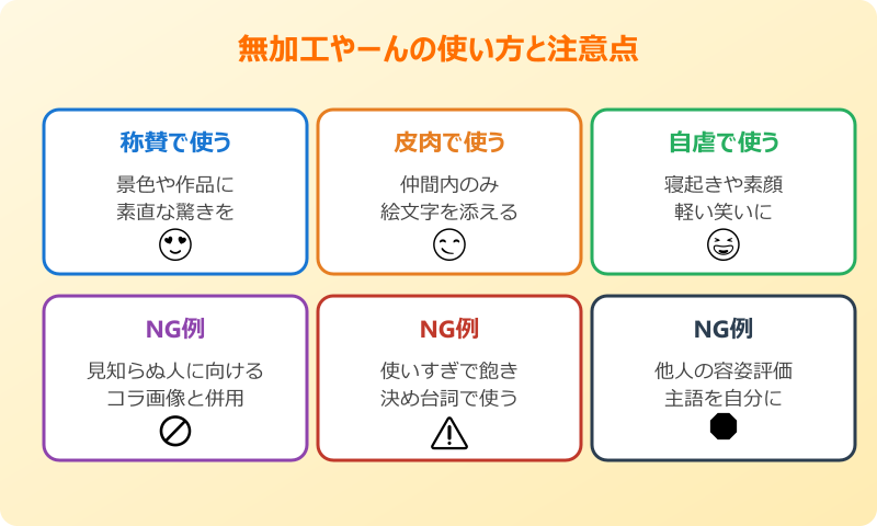 無加工やーんの使い方と気をつけたいポイント