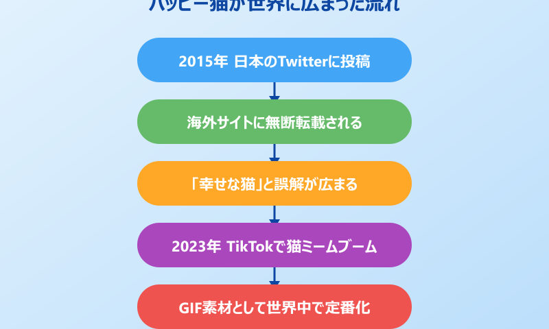 猫ミーム ハッピーGIF ハッピー猫が世界に広まった流れ