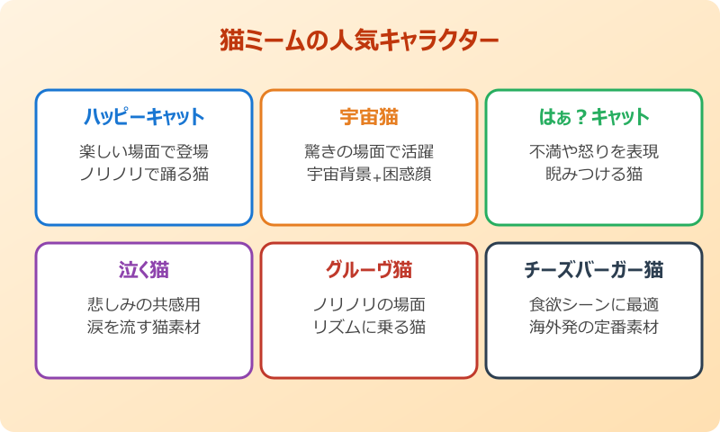 ネットミーム画像 猫ミームの人気キャラクター