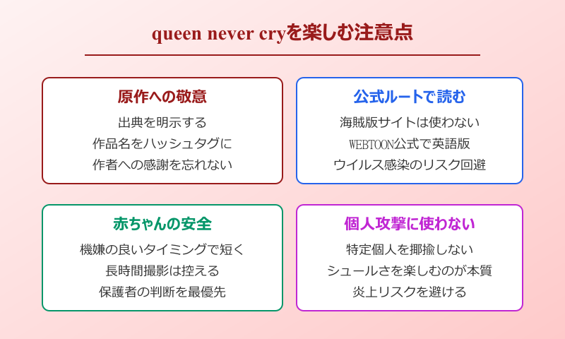 queen never cry 楽しみ方の注意点
