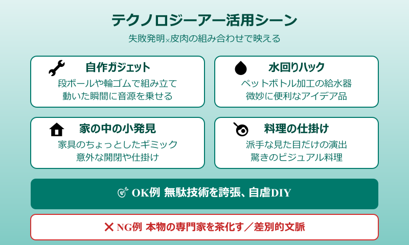 テクノロジー アー 元ネタ 活用シーン