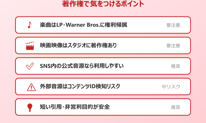 トランスフォーマー エンディングミーム 著作権で気をつけるポイント