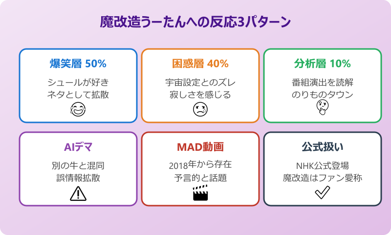 うーたん 三輪車 反応と背景