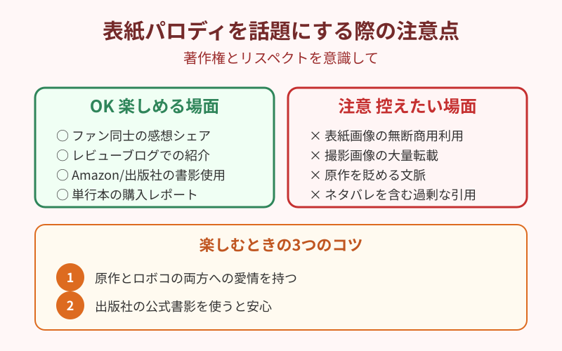 ロボ子表紙パロディを話題にする際の注意点