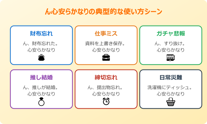 ん 心安らか なり 元ネタの典型的な使い方シーン