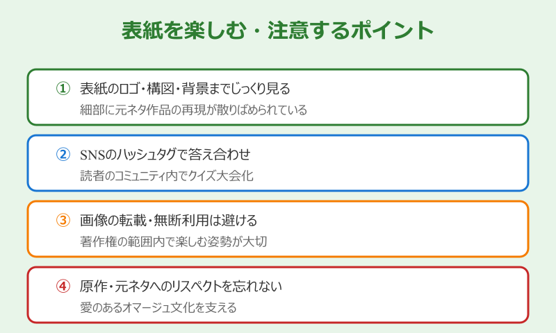 ロボ子表紙 表紙を楽しむ・注意するポイント