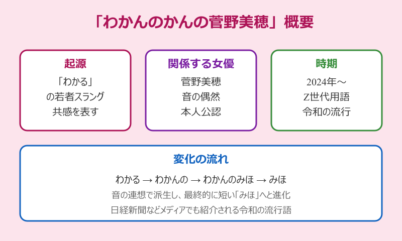 わかんのかんの菅野美穂 元ネタの全体像