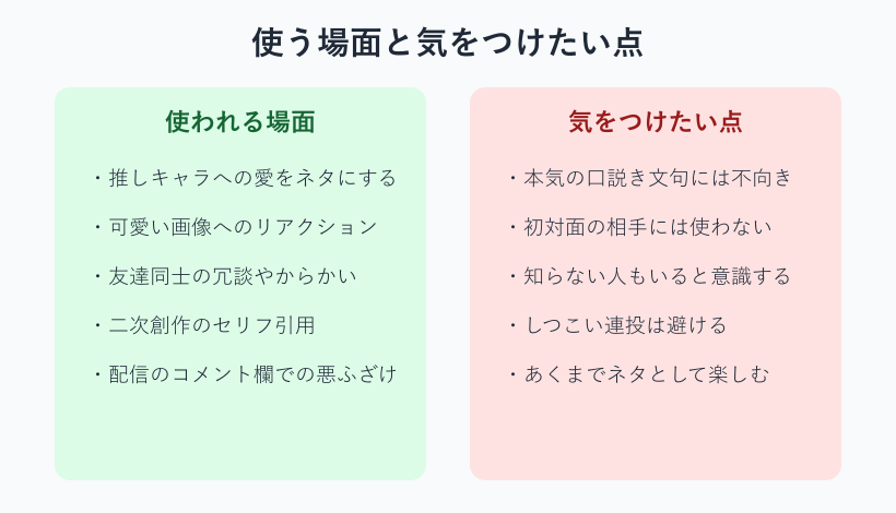 ペナルティキッスを使う場面と注意点の比較図