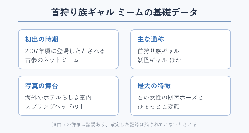 首狩り族ギャルミームの基礎データ表